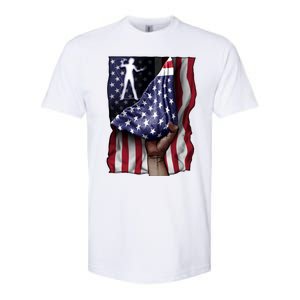 Day Of Independence Us Flag Classical Guitar Meaningful Gift Softstyle CVC T-Shirt