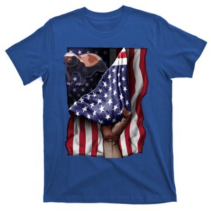 Day Of Independence Us Flag Honey Badger Gift T-Shirt