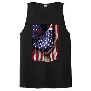 Day Of Independence Us Flag Gargoyle Gift PosiCharge Competitor Tank