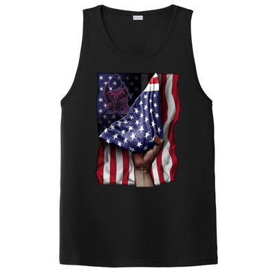 Day Of Independence Us Flag Gargoyle Gift PosiCharge Competitor Tank