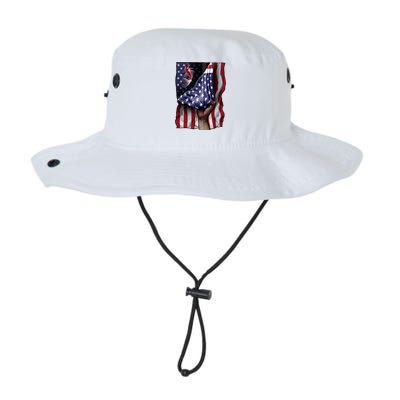 Day Of Independence Us Flag Koi Fish Gift Legacy Cool Fit Booney Bucket Hat