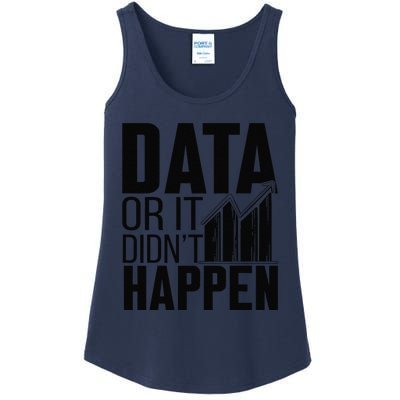 Data Or It DidnT Happen Behavior Analyst Aba Therapist Ladies Essential Tank