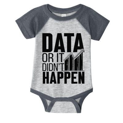 Data Or It DidnT Happen Behavior Analyst Aba Therapist Infant Baby Jersey Bodysuit