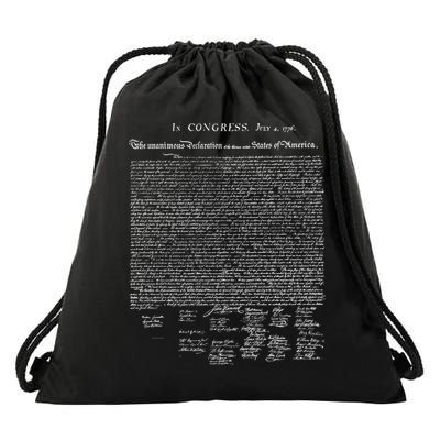 Declaration Of Independence Funny Gift Drawstring Bag