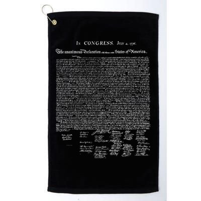 Declaration Of Independence Funny Gift Golf Towel