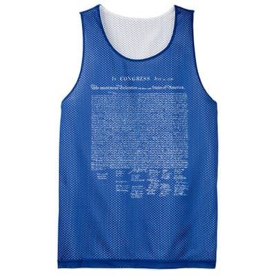 Declaration Of Independence Funny Gift Mesh Reversible Basketball Jersey Tank