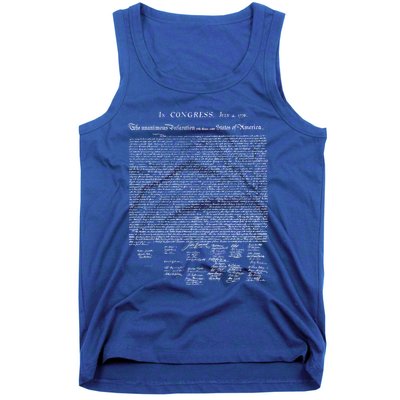 Declaration Of Independence Funny Gift Tank Top