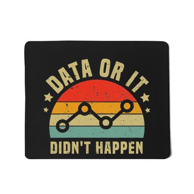 Data Or It DidnT Happen Behavior Analyst Aba Therapist Mousepad
