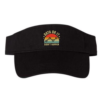 Data Or It DidnT Happen Behavior Analyst Aba Therapist Valucap Bio-Washed Visor