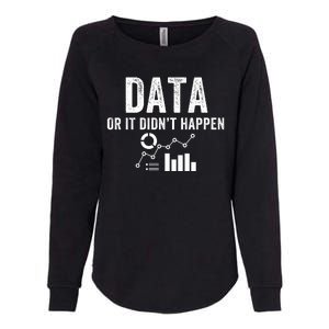 Data Or It Didn’T Happen Data Analyst Behavior Analyst Nerdy Data Scientist Womens California Wash Sweatshirt