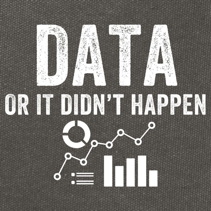 Data Or It Didn’T Happen Data Analyst Behavior Analyst Nerdy Data Scientist Cotton Canvas Backpack