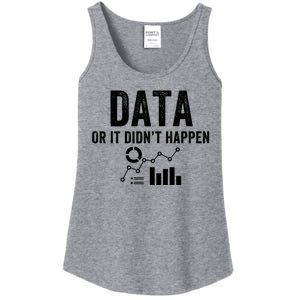 Data Or It Didn’T Happen Data Analyst Behavior Analyst Nerdy Data Scientist Ladies Essential Tank