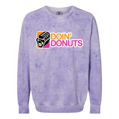 Doin' Donuts Colorblast Crewneck Sweatshirt