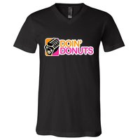 Doin' Donuts V-Neck T-Shirt