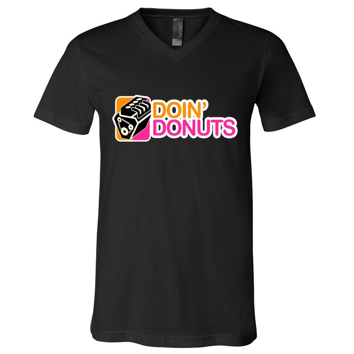 Doin' Donuts V-Neck T-Shirt