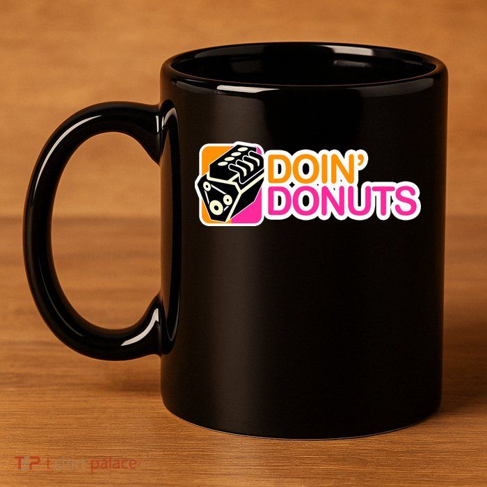 Doin' Donuts 11oz C Handle Ceramic Mug