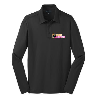 Doin' Donuts Silk Touch Performance Long Sleeve Polo