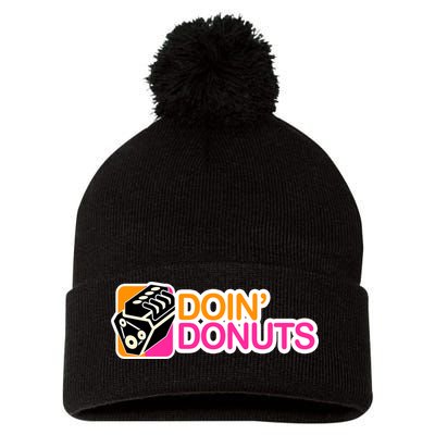 Doin' Donuts Pom Pom 12in Knit Beanie