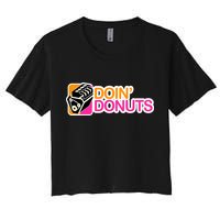 Doin' Donuts Women's Crop Top Tee