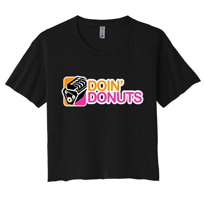 Doin' Donuts Women's Crop Top Tee