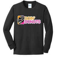 Doin' Donuts Kids Long Sleeve Shirt