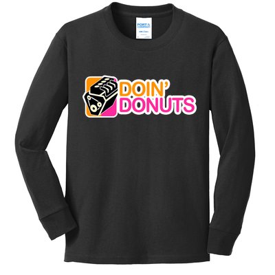 Doin' Donuts Kids Long Sleeve Shirt