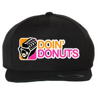 Doin' Donuts Wool Snapback Cap
