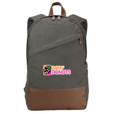 Doin' Donuts Cotton Canvas Backpack