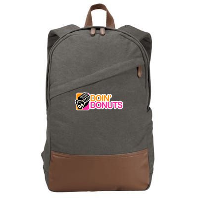 Doin' Donuts Cotton Canvas Backpack