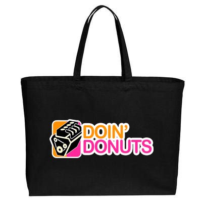 Doin' Donuts Cotton Canvas Jumbo Tote