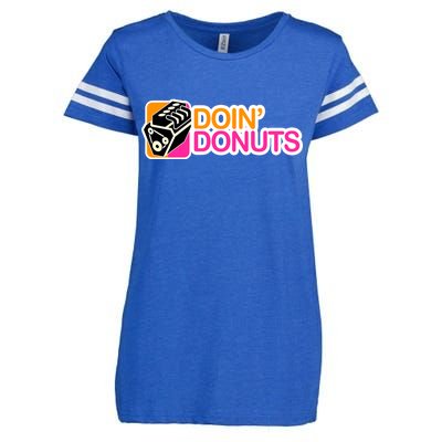 Doin' Donuts Enza Ladies Jersey Football T-Shirt