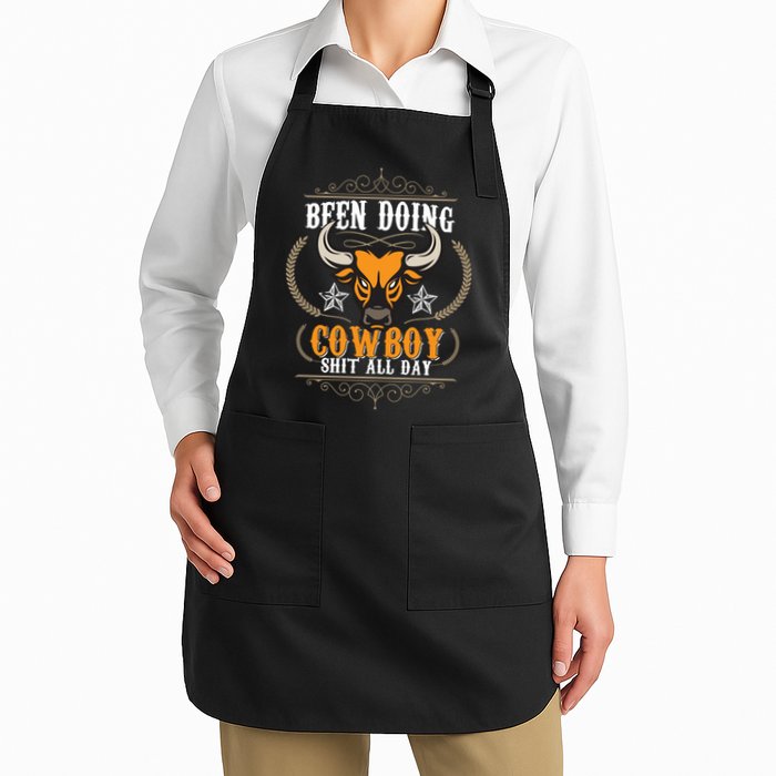 Doing Cowboy Shit All Day Apron