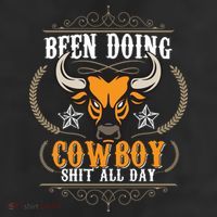 Doing Cowboy Shit All Day 11oz C Handle Ceramic Mug