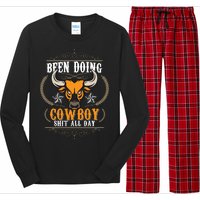 Doing Cowboy Shit All Day Long Sleeve Pajama Set