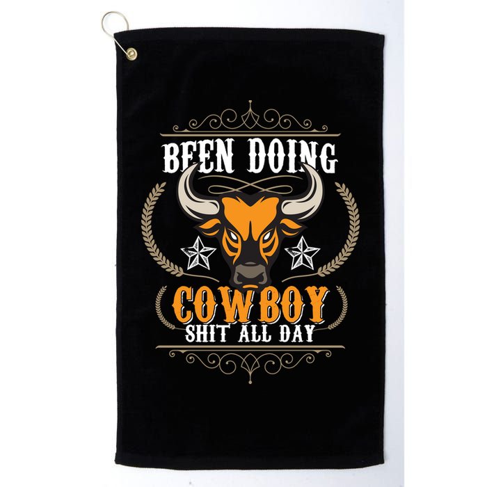 Doing Cowboy Shit All Day Golf Towel