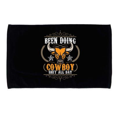 Doing Cowboy Shit All Day Microfiber Hand Towel