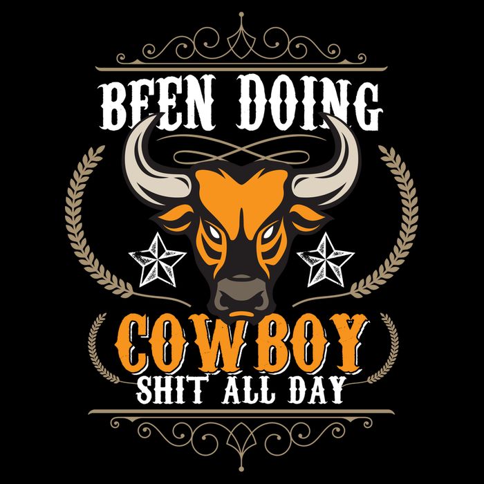 Doing Cowboy Shit All Day Women's V-Neck T-Shirt