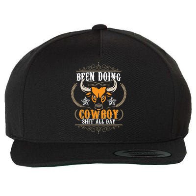 Doing Cowboy Shit All Day Wool Snapback Cap