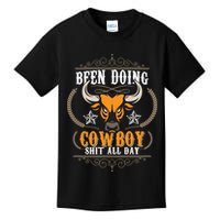 Doing Cowboy Shit All Day Kids T-Shirt
