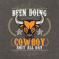 Doing Cowboy Shit All Day Cotton Canvas Backpack