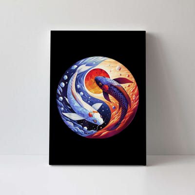 Dreams Of Jasmine Tea Yin Yang Koi Fish Canvas