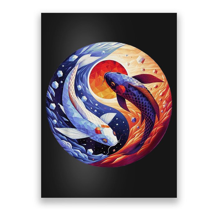 Dreams Of Jasmine Tea Yin Yang Koi Fish Poster