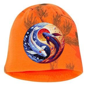 Dreams Of Jasmine Tea Yin Yang Koi Fish Kati - Camo Knit Beanie