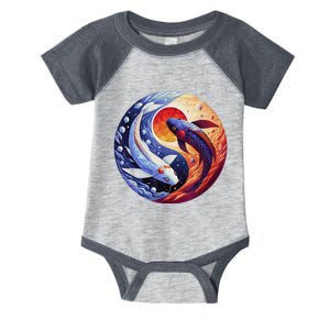 Dreams Of Jasmine Tea Yin Yang Koi Fish Infant Baby Jersey Bodysuit