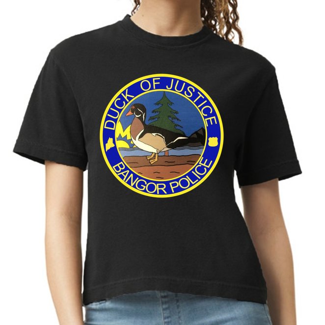 Duck Of Justice Bangor Police Comfort Colors Boxy T-Shirt