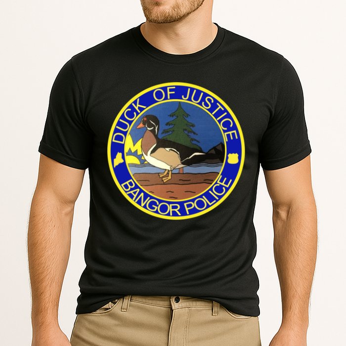 Duck Of Justice Bangor Police Cooling Performance Crew T-Shirt