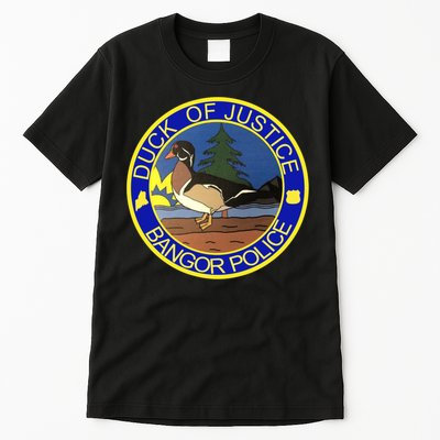 Duck Of Justice Bangor Police Tall T-Shirt
