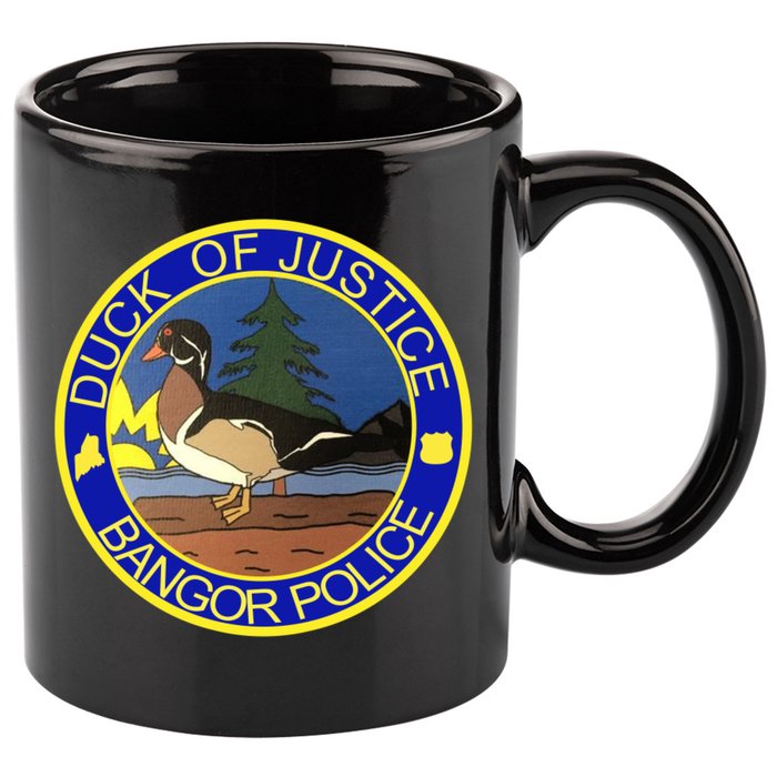 Duck Of Justice Bangor Police 11oz C Handle Ceramic Mug