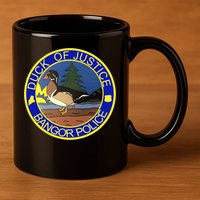 Duck Of Justice Bangor Police 11oz C Handle Ceramic Mug