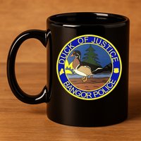 Duck Of Justice Bangor Police 11oz C Handle Ceramic Mug
